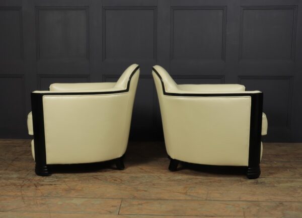 Pair of Art Deco Armchairs Attributed to Jules Leleu c1950 - Image 8