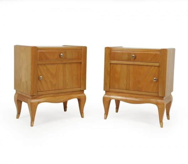 French Art Deco Bedside Cabinets in Cherry Antique Cabinets 4