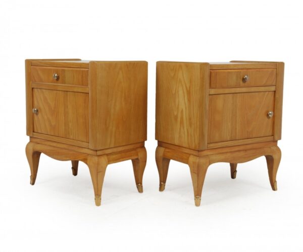 French Art Deco Bedside Cabinets in Cherry Antique Cabinets 15