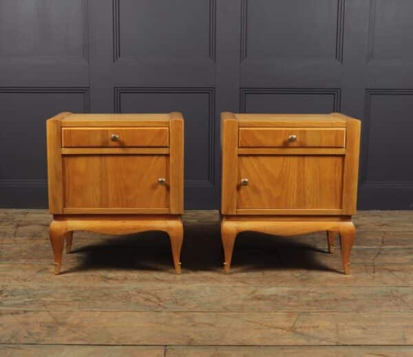 French Art Deco Bedside Cabinets in Cherry Antique Cabinets 14
