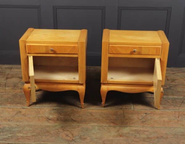 French Art Deco Bedside Cabinets in Cherry Antique Cabinets 8