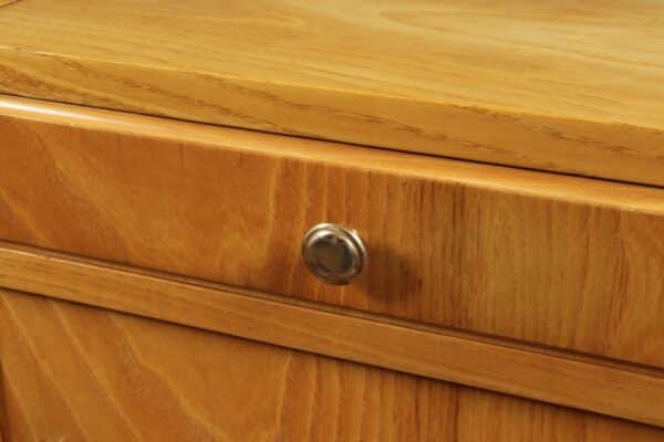 French Art Deco Bedside Cabinets in Cherry - Image 4