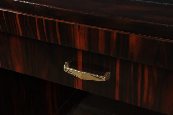Art Deco Executive Desk in Coromandel c1930 - Image 11