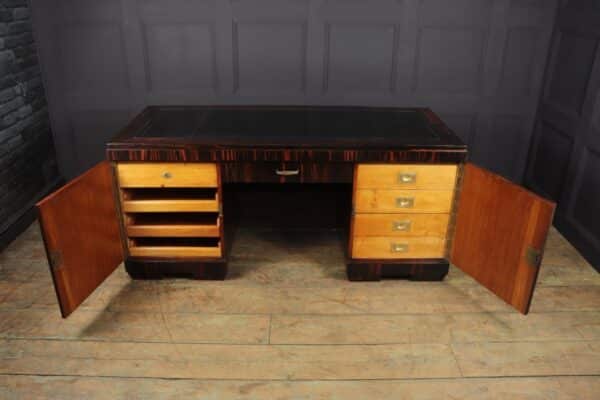 Art Deco Executive Desk in Coromandel c1930 Antique Desks 11