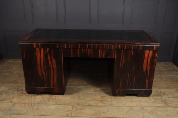 Art Deco Executive Desk in Coromandel c1930 - Image 3