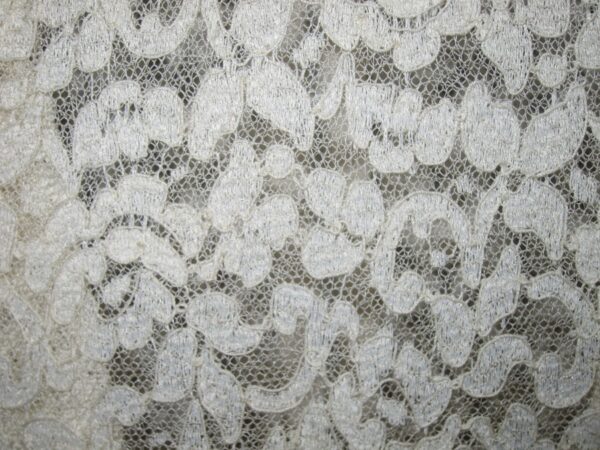 Vintage French 1950's White Lace Wedding Gown/Haut Couture Paris - Image 8