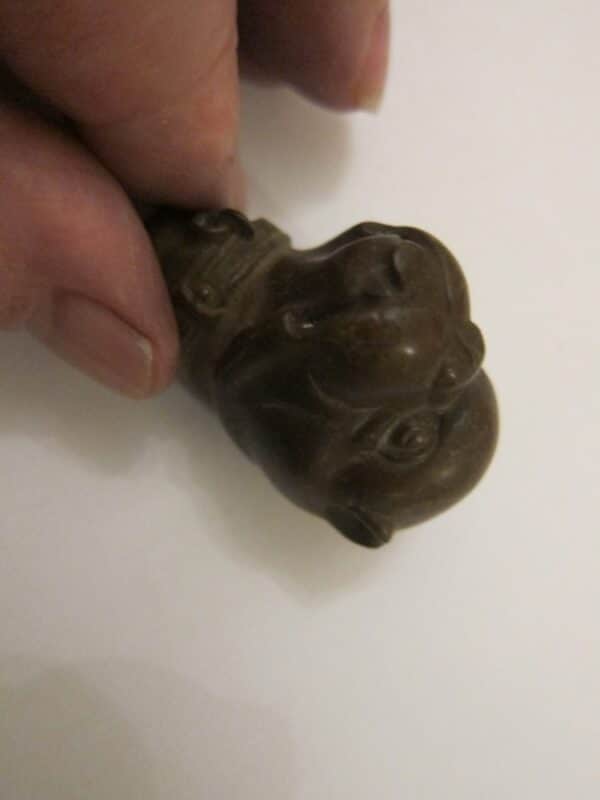 19th Century French Bulldog Cane Head/Treen - Image 5
