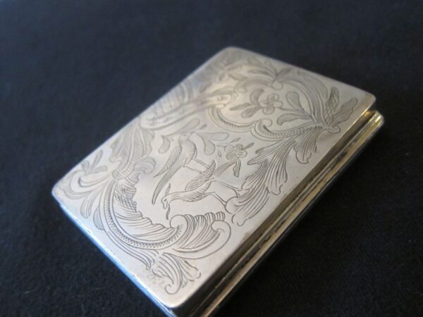 19th Century Austrian Solid Silver Snuff Box Antique Silver Antique Silver 4