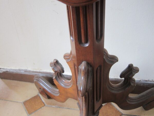 19th Century French Chateau Gothic Tip Top Wine Table - Image 4
