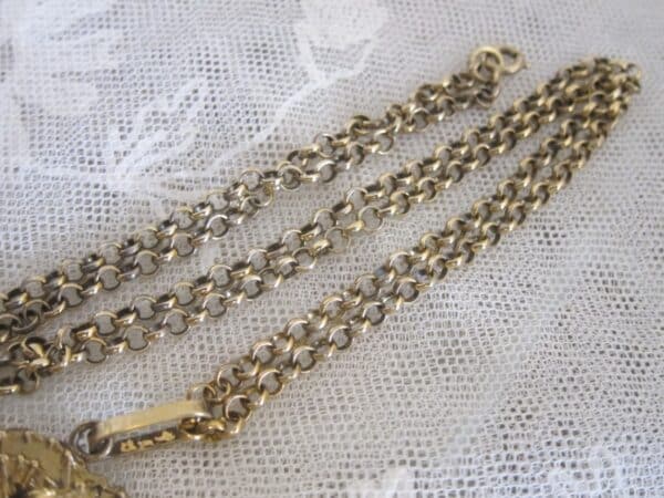 Vintage Denmark "Flora Danka"Oria Eggert Silver Gilt "Seahorse"Pendant & Chain - Image 4