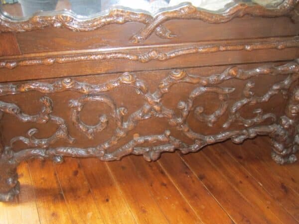 19th Century Hand Carved “Black Forest” Bedroom Suite armoire Antique Furniture 5