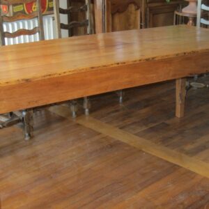 19th Century French Farm House Table/Seats 8 French Antique Furniture