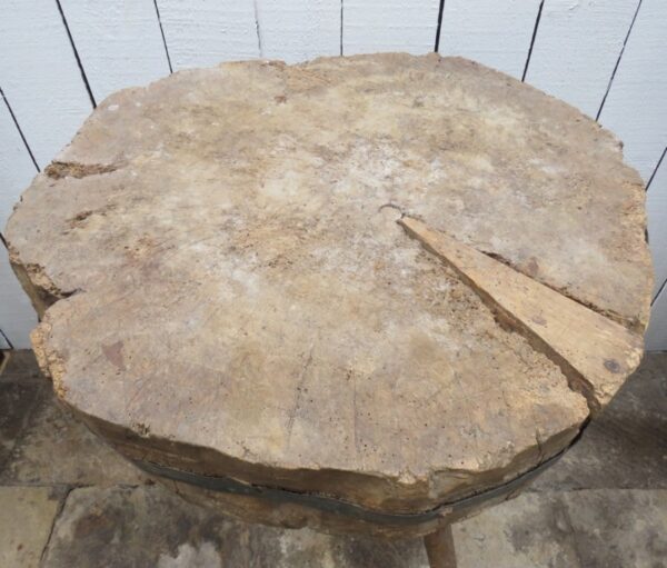 Antique French Butchers Block Side Table - Image 3