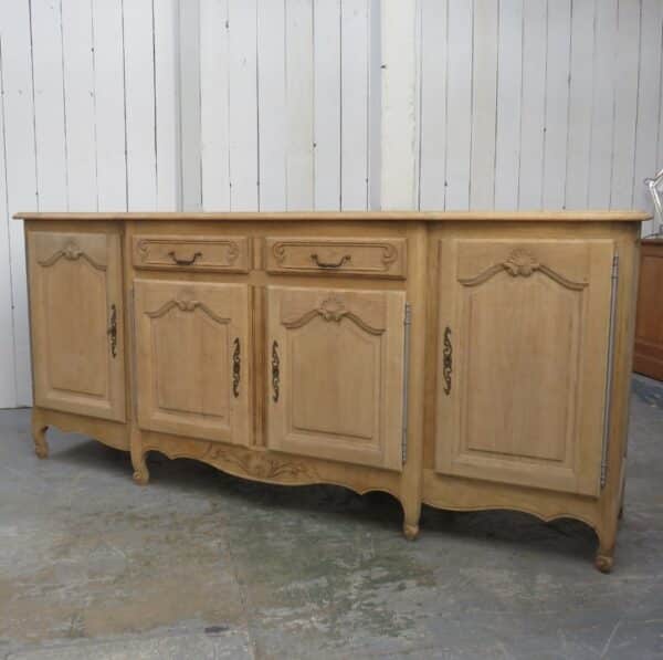 Bleached Oak French Enfilade Sideboard sideboard Antique Cupboards 3