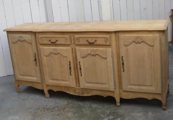 Bleached Oak French Enfilade Sideboard sideboard Antique Cupboards 5