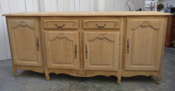 Bleached Oak French Enfilade Sideboard sideboard Antique Cupboards 7