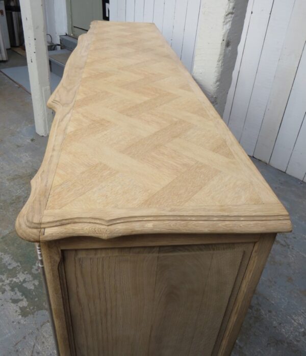 Bleached Oak French Enfilade Sideboard - Image 14