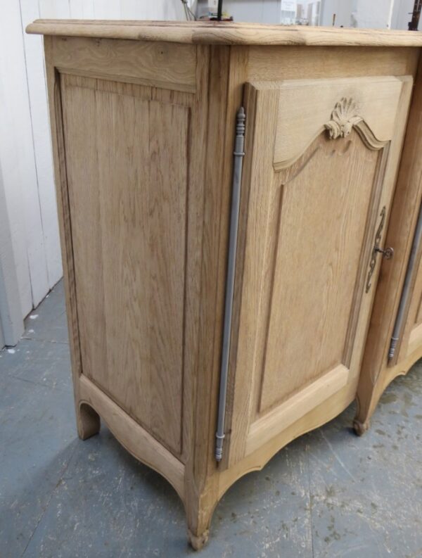 Bleached Oak French Enfilade Sideboard - Image 6
