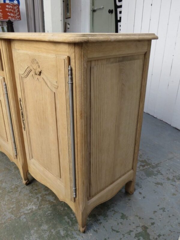 Bleached Oak French Enfilade Sideboard sideboard Antique Cupboards 9