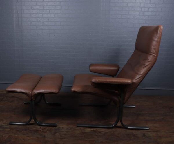 De Sede Lounge Chair and Footstool Set Model DS 2030 c1980s - Image 12