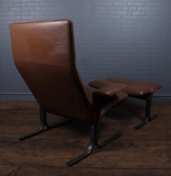 De Sede Lounge Chair and Footstool Set Model DS 2030 c1980s - Image 11