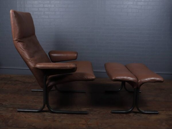 De Sede Lounge Chair and Footstool Set Model DS 2030 c1980s - Image 10