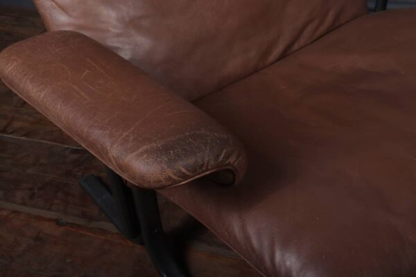 De Sede Lounge Chair and Footstool Set Model DS 2030 c1980s - Image 7