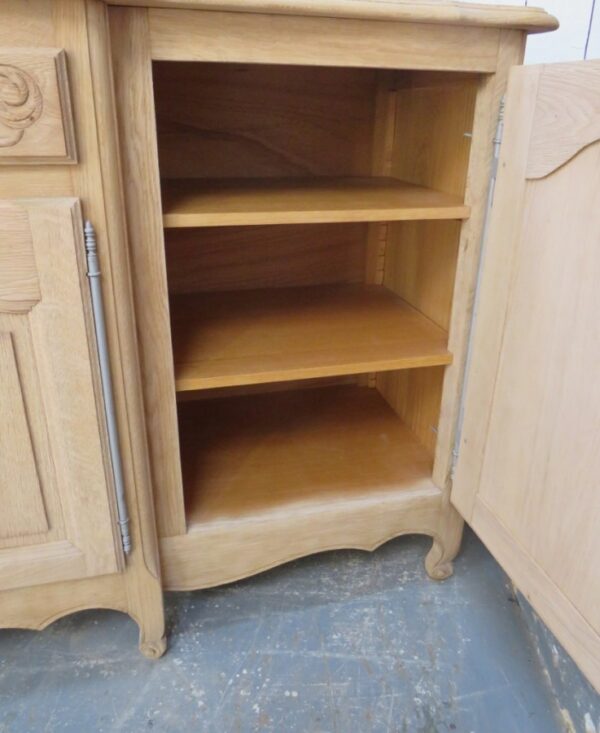 Bleached Oak French Enfilade Sideboard - Image 9