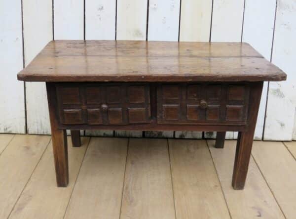 Antique French Elm Coffee Table antique table Antique Furniture 4