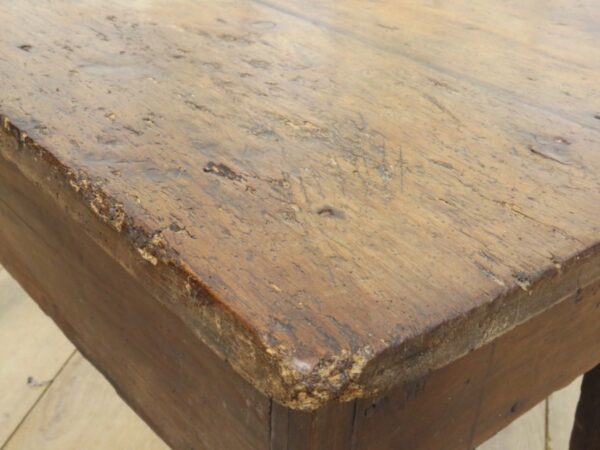 Antique French Elm Coffee Table - Image 8