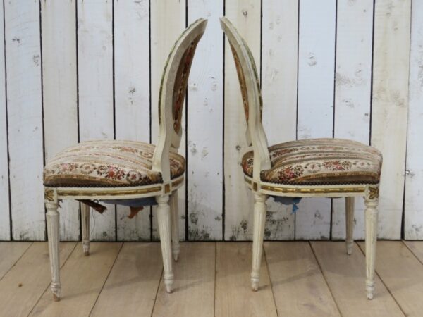 Pair Antique French Salon Chairs - Image 7