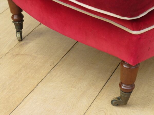 Pair French Wing Back Armchairs For Re-upholstery - Image 6