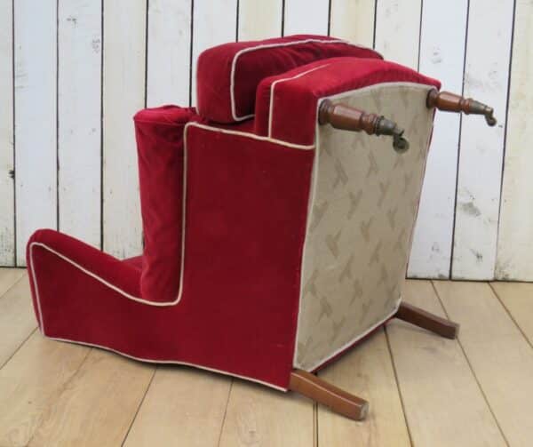 Pair French Wing Back Armchairs For Re-upholstery - Image 4