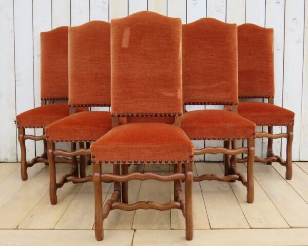 Set Of Six French Dining Chairs dining chairs Antique Chairs 12