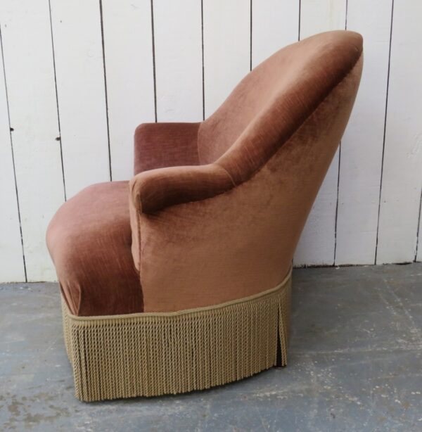 Antique French Napoleon III Tub Armchair - Image 5
