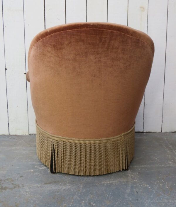 Antique French Napoleon III Tub Armchair - Image 6