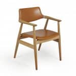 Mid Century Desk Chair in Oak by Erik Kirkegaard Antique Chairs