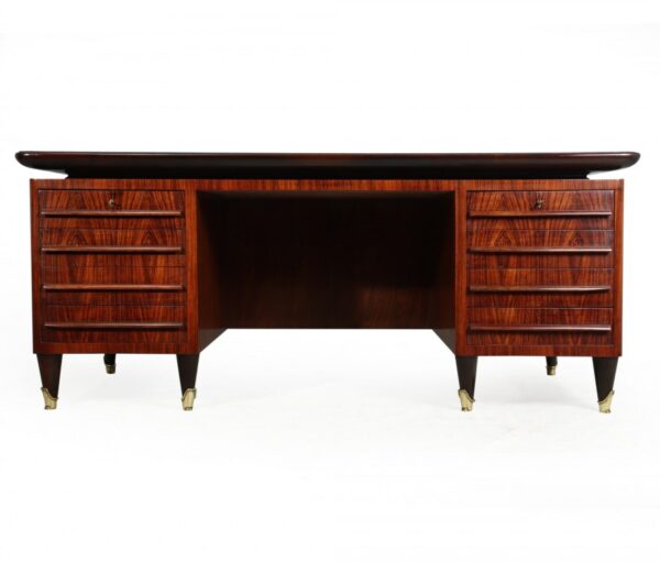 Italian Mid Century Executive Desk by Vittorio Dassi Antique Desks 3