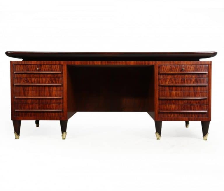 Italian Mid Century Executive Desk by Vittorio Dassi