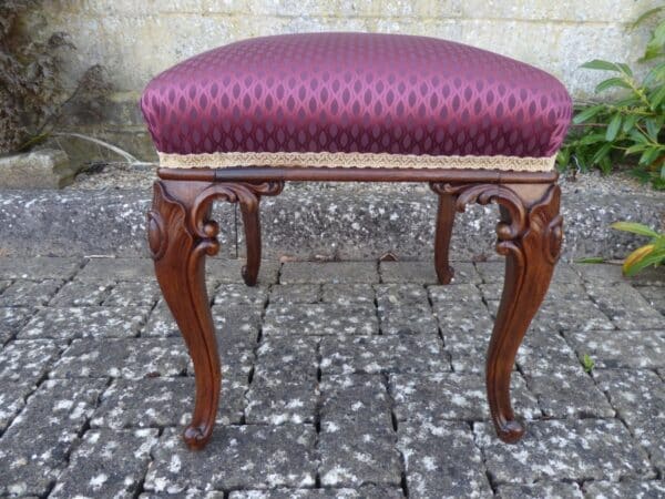 Victorian rosewood stool circa 1850.