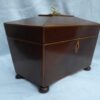 Georgian mahogany tea caddy circa 1800 - Image 2
