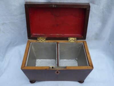 Georgian mahogany tea caddy circa 1800 - Image 6