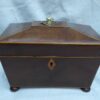 Georgian mahogany tea caddy circa 1800