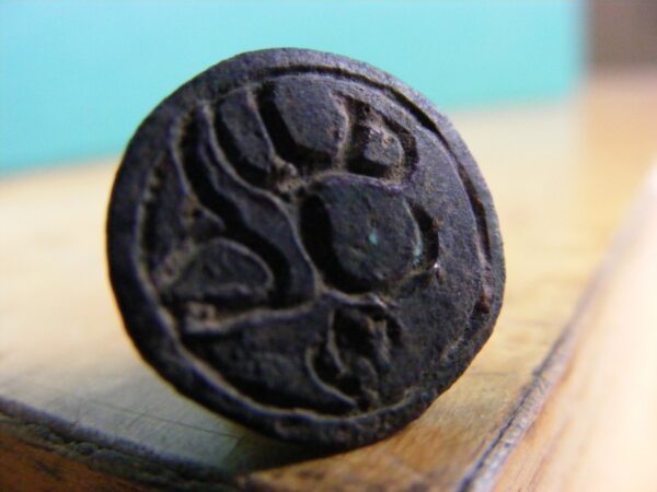 SOLD: Exceptionally Rare First Period Islamic Bronze Seal Abd ALLAH over 1,000 years old Artefact Antiquities 3