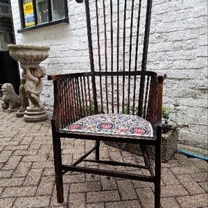 A West Country Stick Back / Combe Back Upholstered Windsor Chair combe Antique Chairs 3