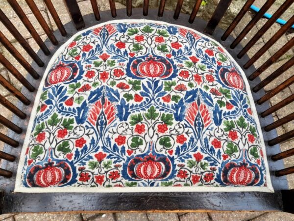 A West Country Stick Back / Combe Back Upholstered Windsor Chair - Image 3