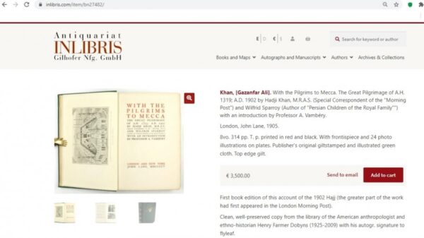 SOLD: Very Rare 1st Edition: “With the Pilgrims to Mecca – The Great Pilgrimage of 1902” - Image 6