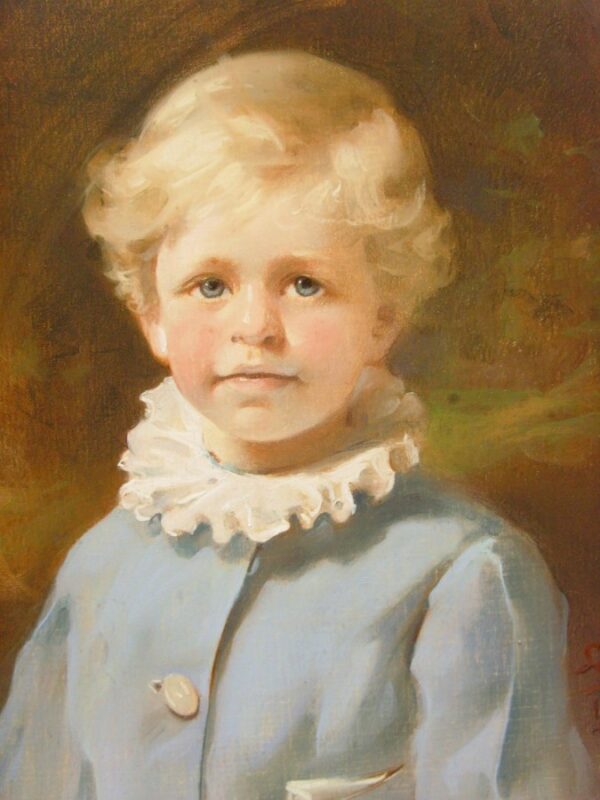 19thc Pastel Portrait Painting Of Viscount Castlerosse (1896-1952) By Leon Sprinck - Image 4