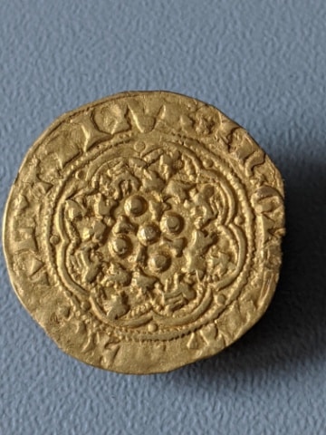 Edward 111 Gold Hammered Quarter Noble Coins 5