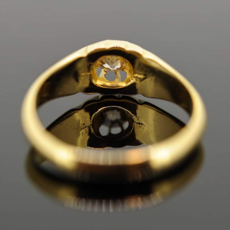 Old cut online diamond gypsy ring